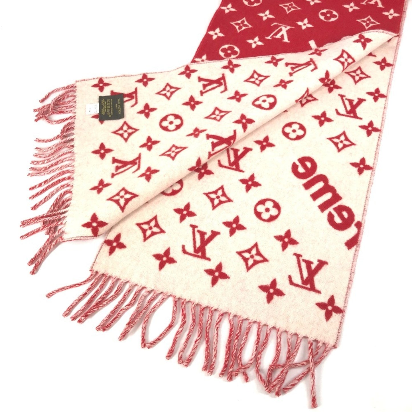 Louis Vuitton Wool Red Scarves