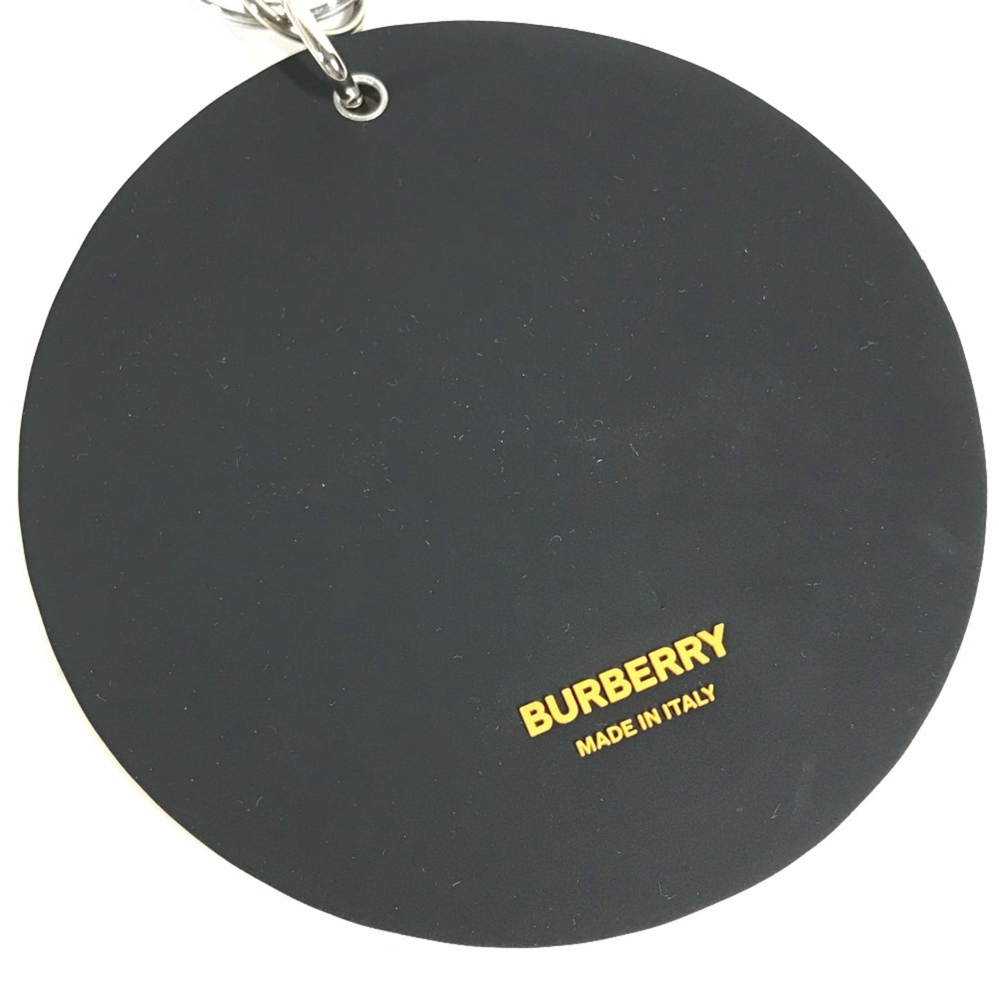 Burberry Faux Leather Black Key Rings