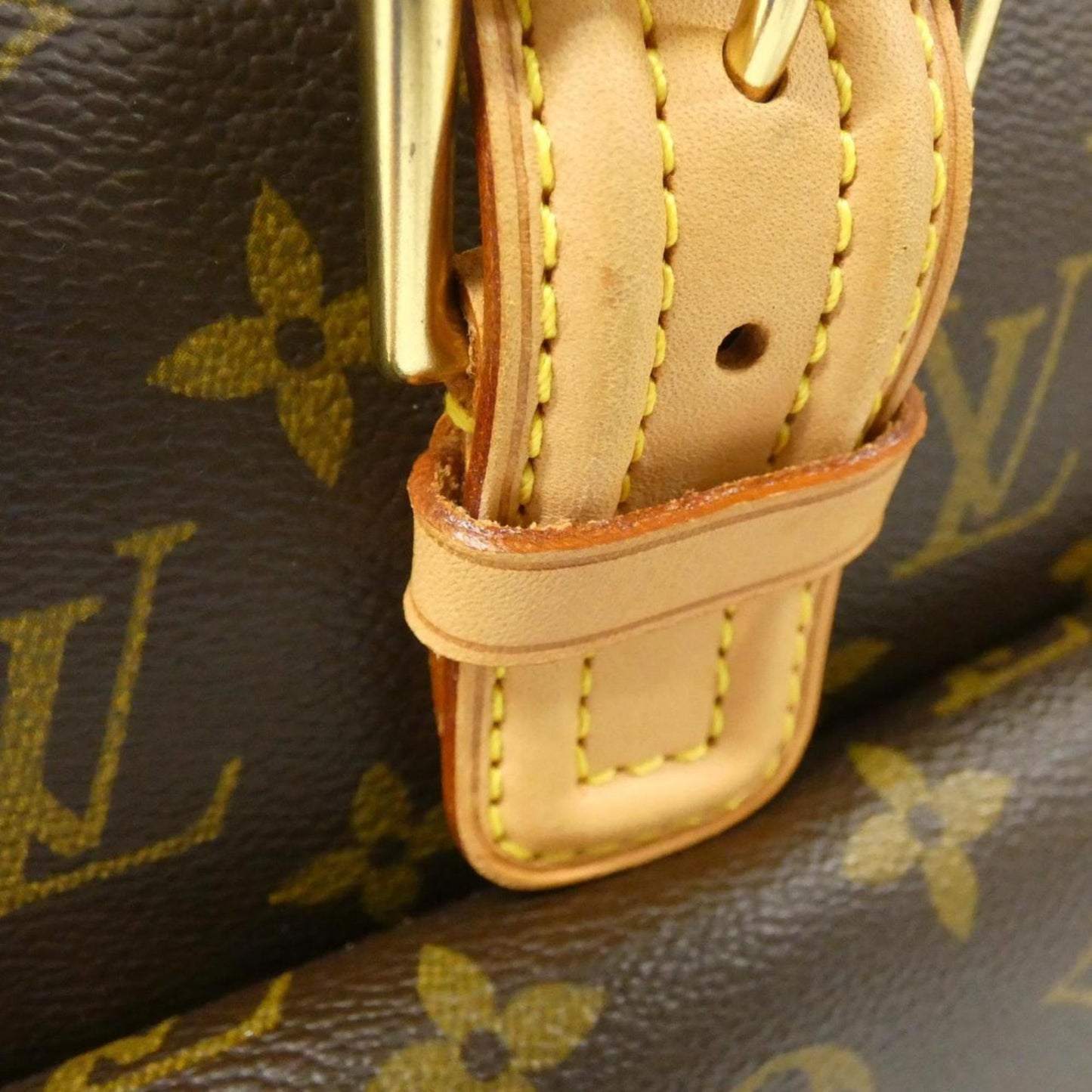 Louis Vuitton Coated Canvas Brown Handbags