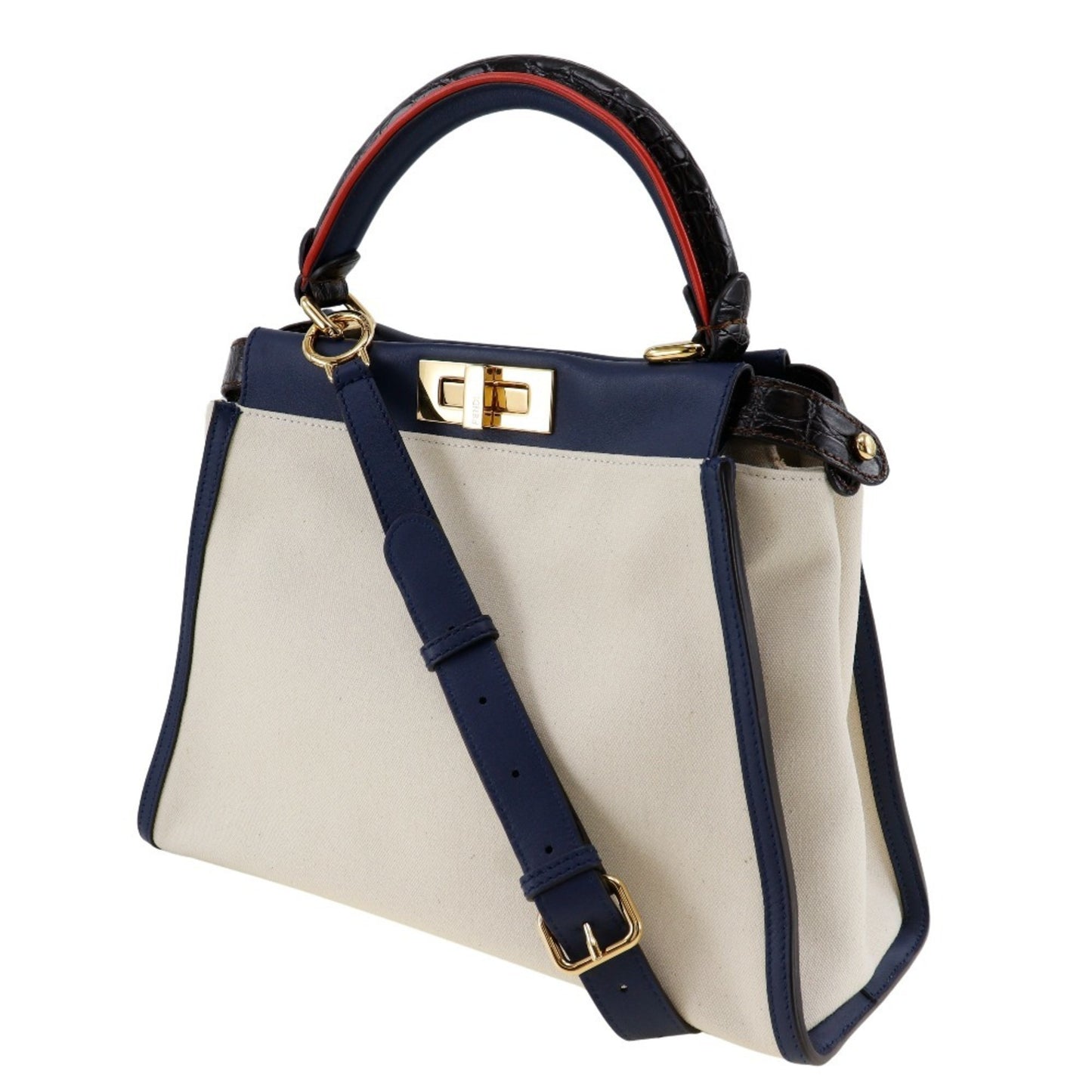 Fendi Canvas Blue Handbags