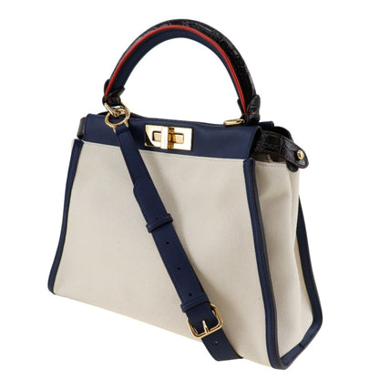 Fendi Canvas Blue Handbags