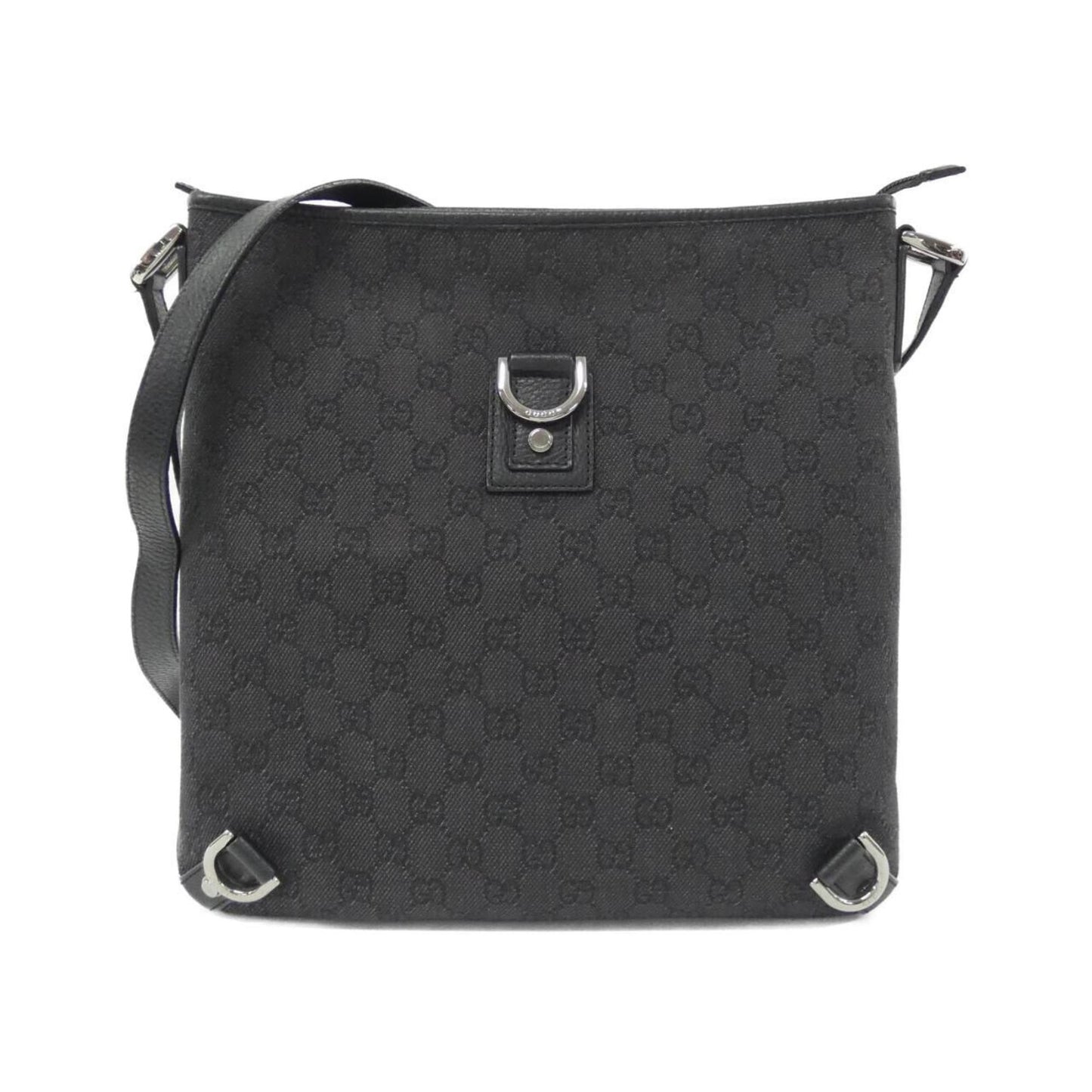 Gucci Denim Black Shoulder Bags