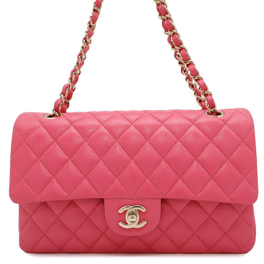 Chanel Calfskin Pink Shoulder Bags