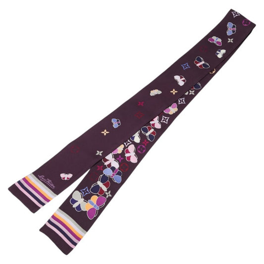 Louis Vuitton Silk Purple Scarves