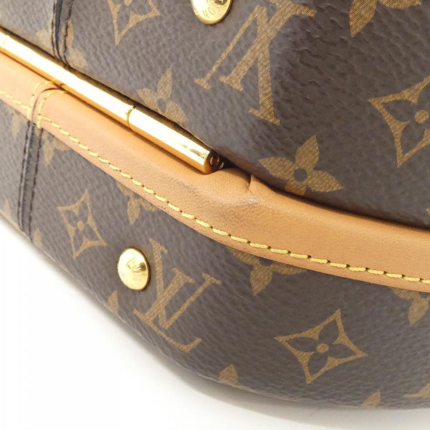 Louis Vuitton Coated Canvas Brown Handbags