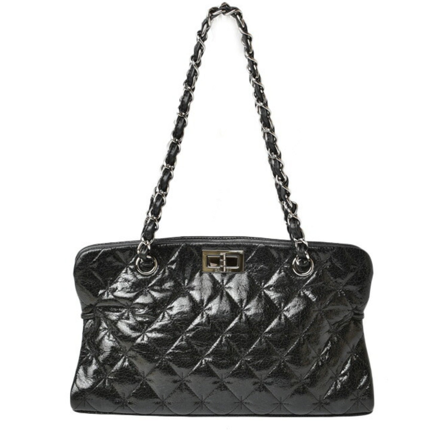 Chanel Patent Black Tote Bags