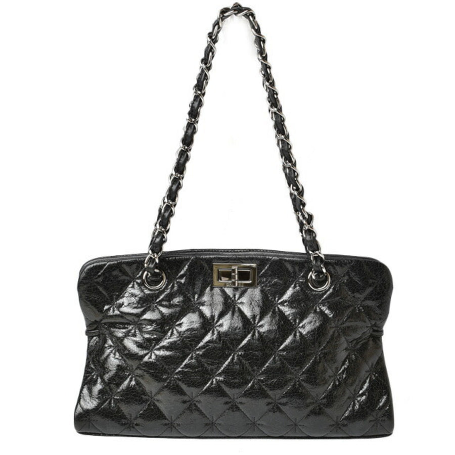 Chanel Patent Black Tote Bags