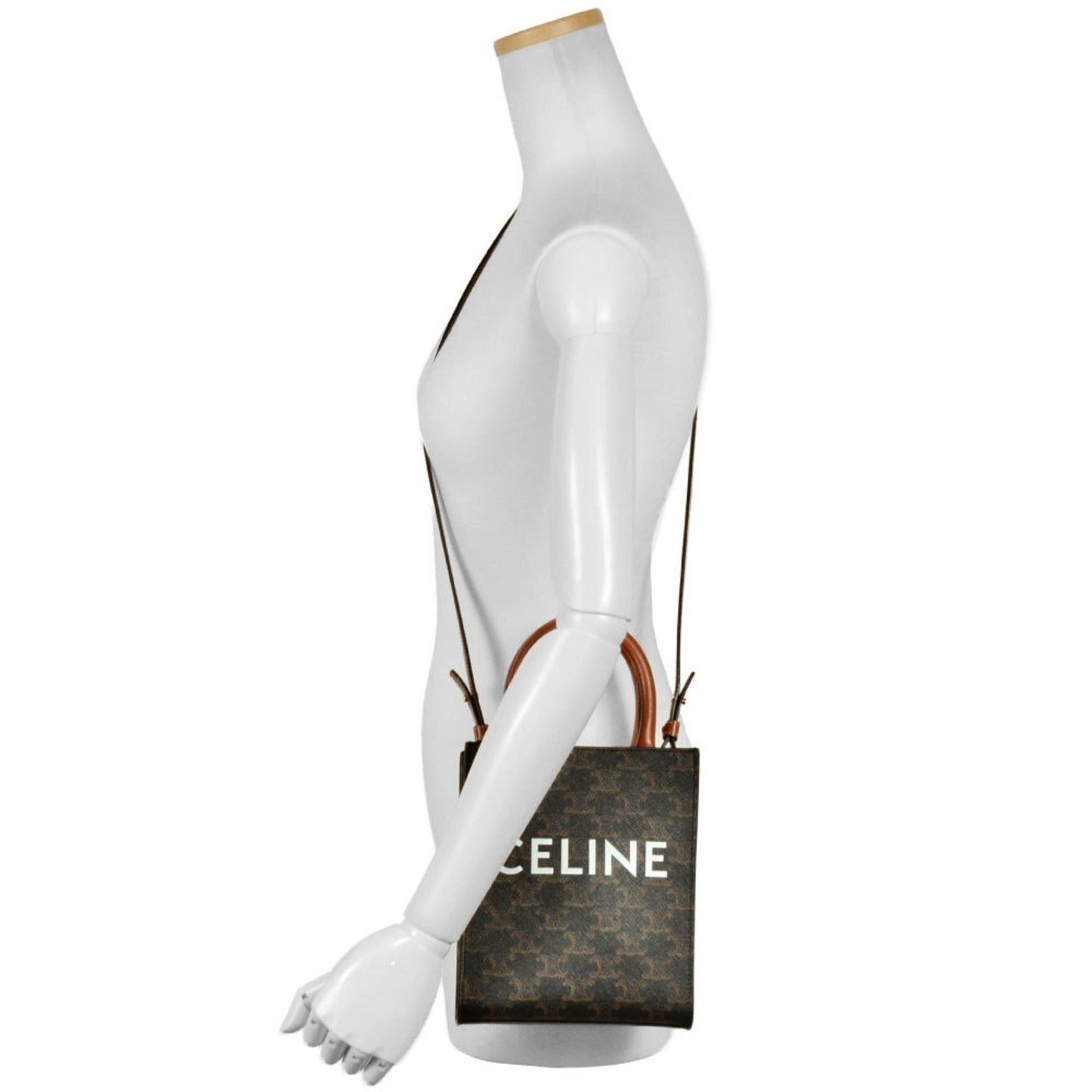Celine Pvc Brown Shoulder Bags