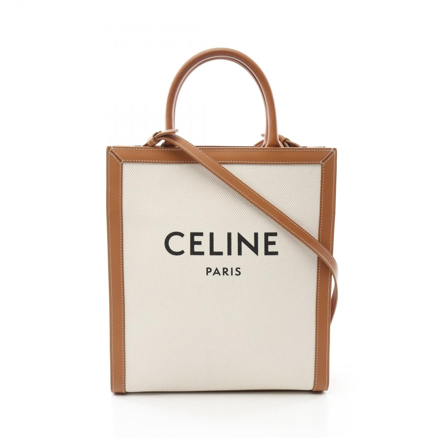 Celine Canvas Brown Tote Bags