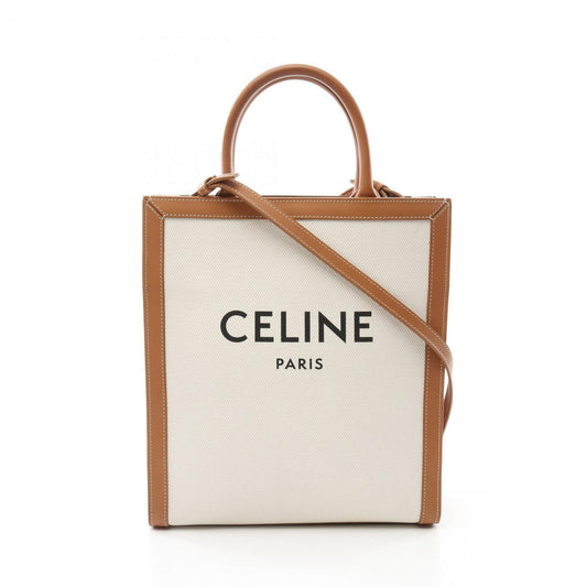 Celine Canvas Brown Tote Bags