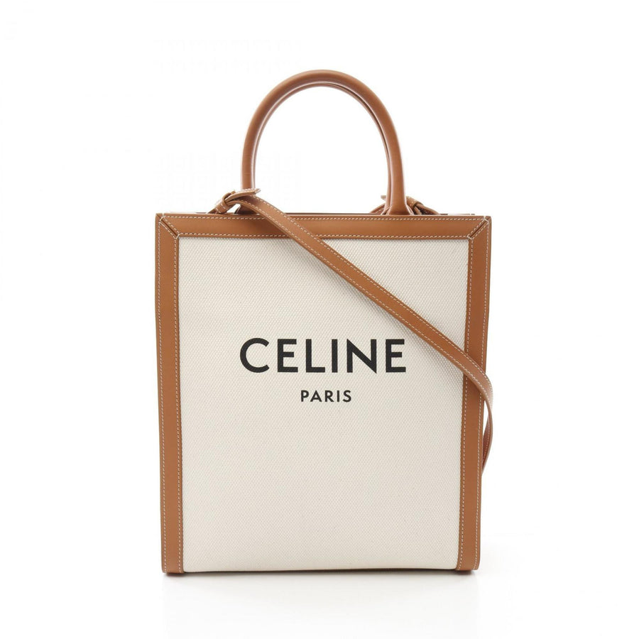 Celine Canvas Brown Tote Bags