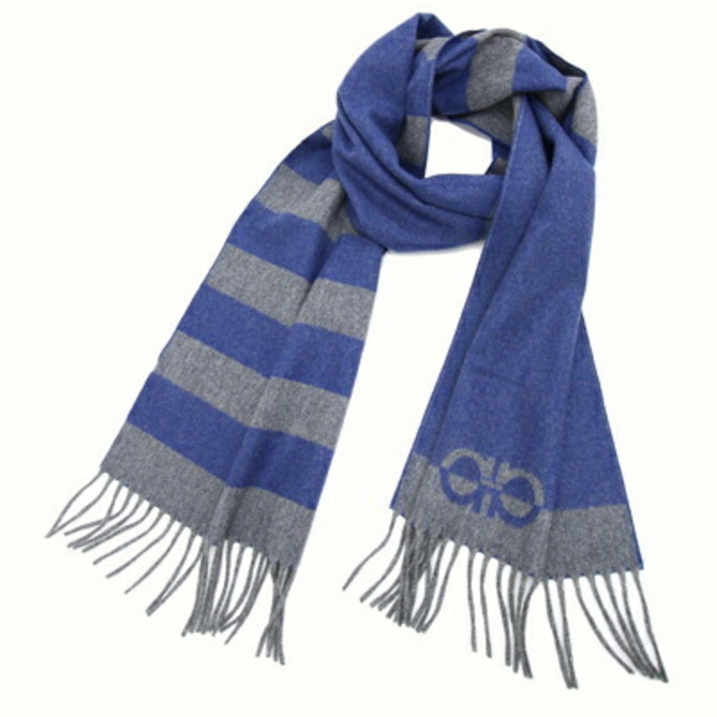 Salvatore Ferragamo Wool Blue Scarves