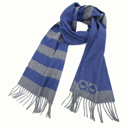 Salvatore Ferragamo Wool Blue Scarves