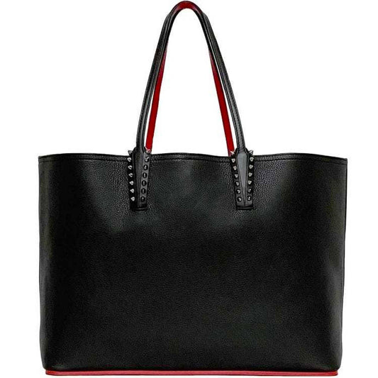 Christian Louboutin Faux Leather Black Tote Bags