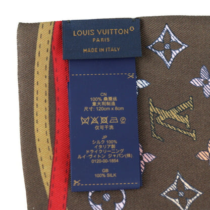 Louis Vuitton Silk Brown Scarves