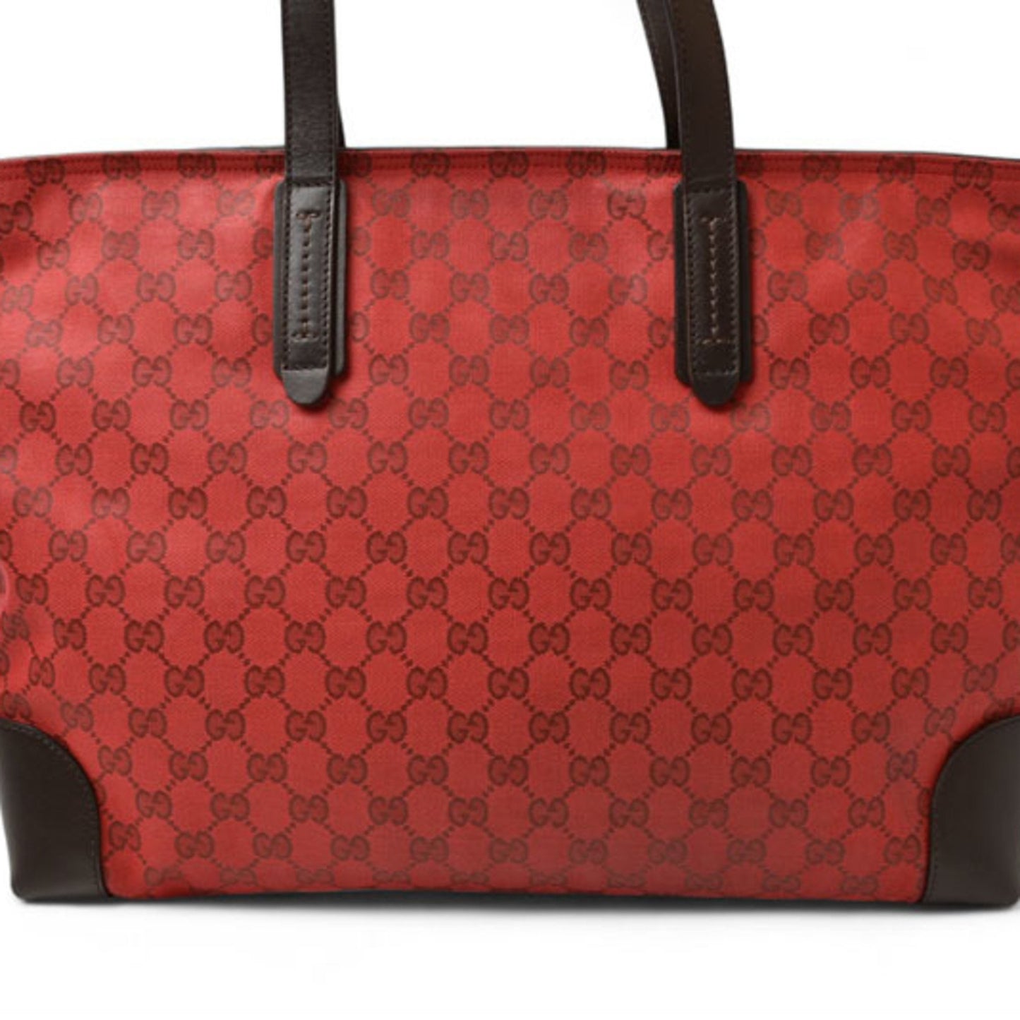 Gucci Coated Canvas Red Shoulder Bags