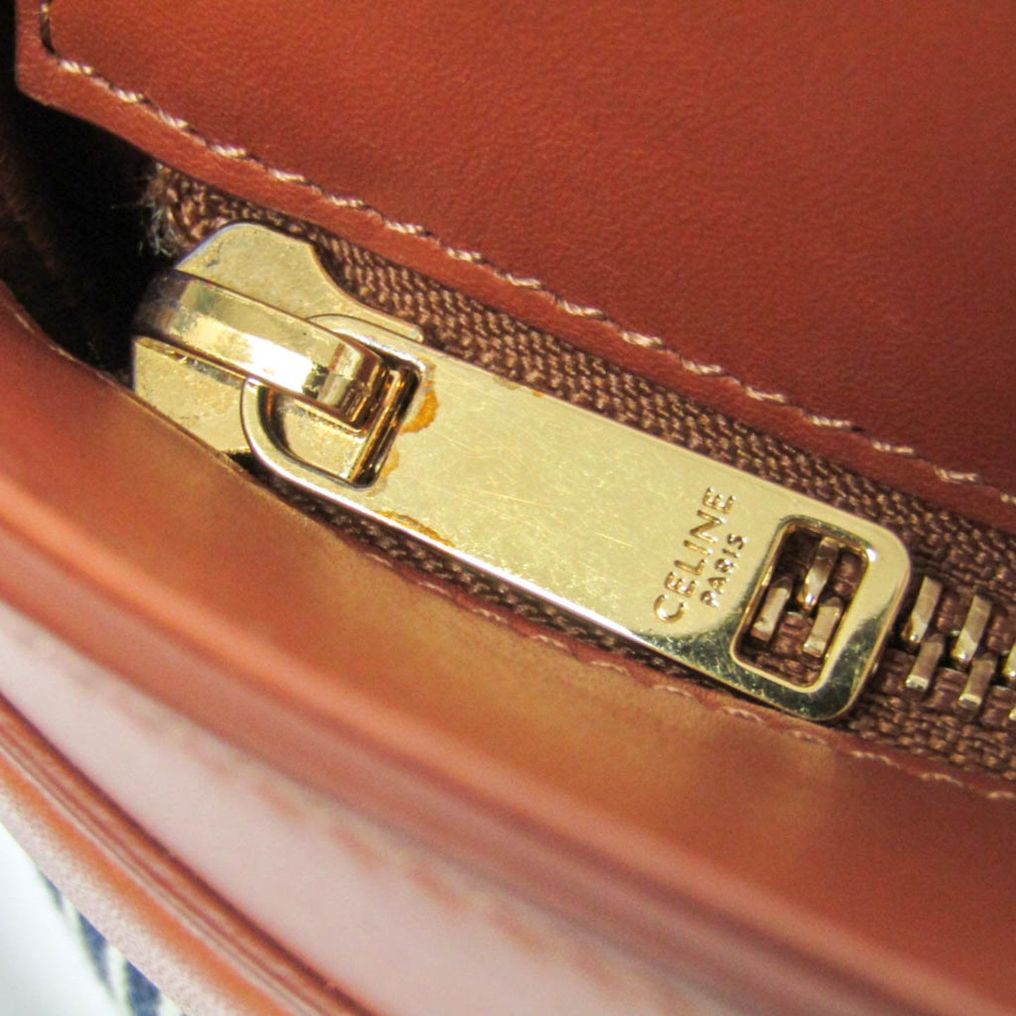 Celine Canvas Brown Shoulder Bags