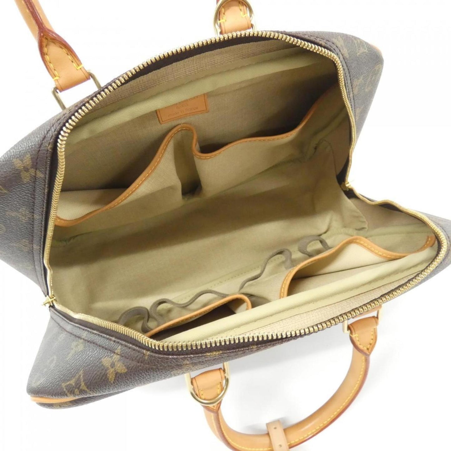 Louis Vuitton Coated Canvas Brown Handbags