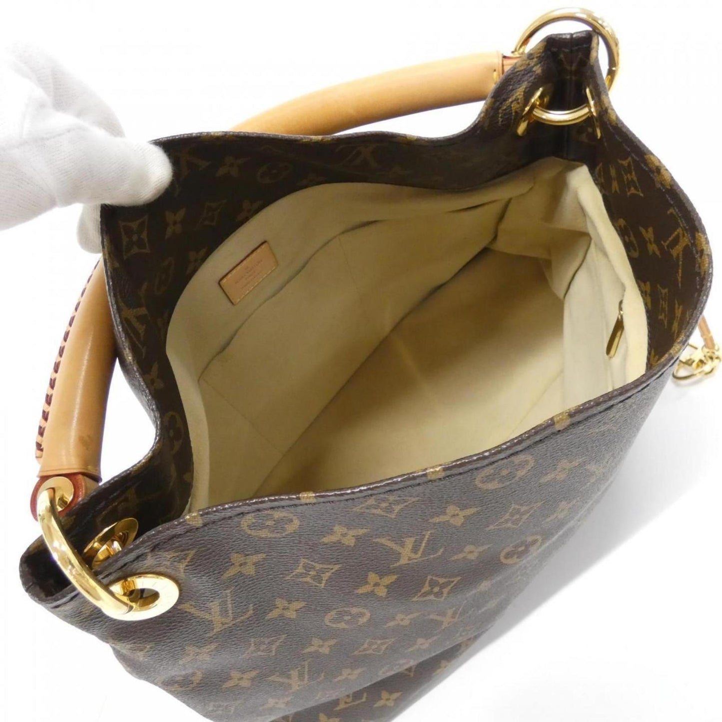 Louis Vuitton Coated Canvas Brown Shoulder Bags