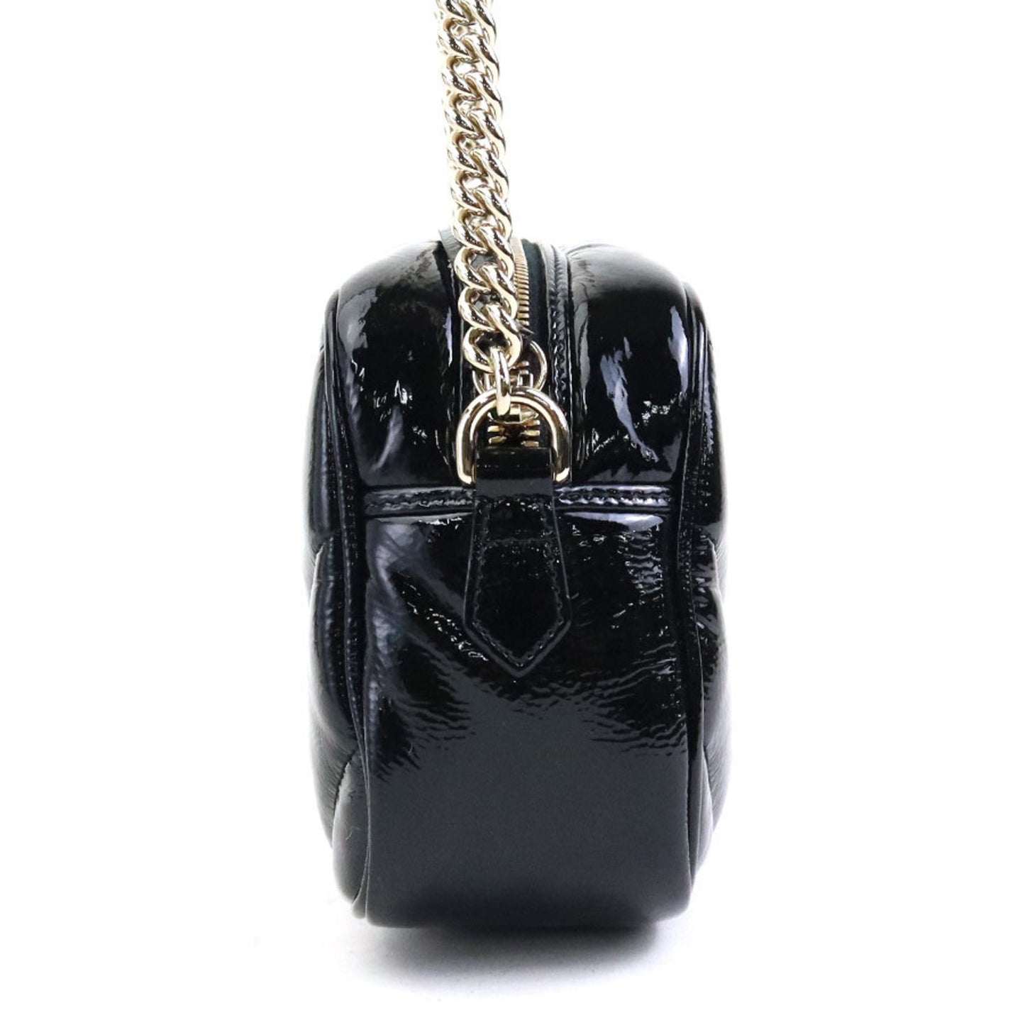 Gucci Patent Black Shoulder Bags