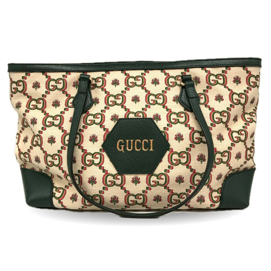 Gucci Canvas Green Tote Bags