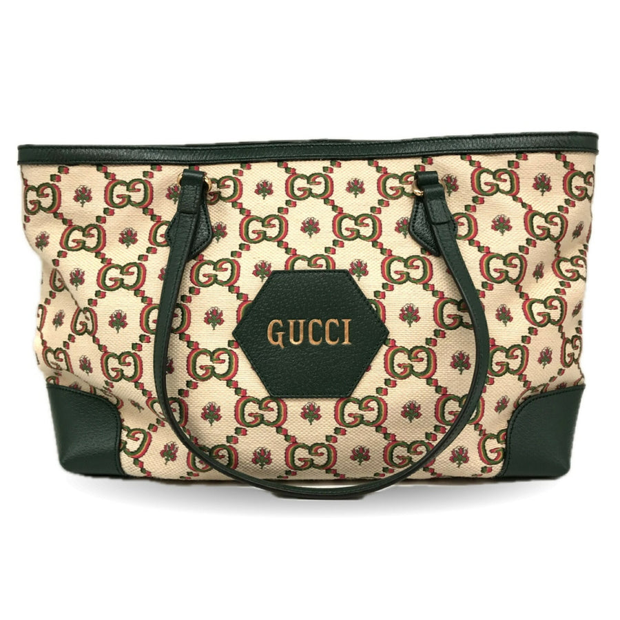 Gucci Canvas Green Tote Bags
