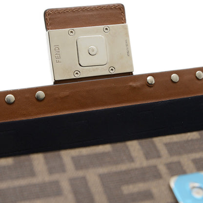 Fendi Canvas Brown Shoulder Bags