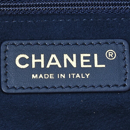 Chanel Calfskin Blue Shoulder Bags