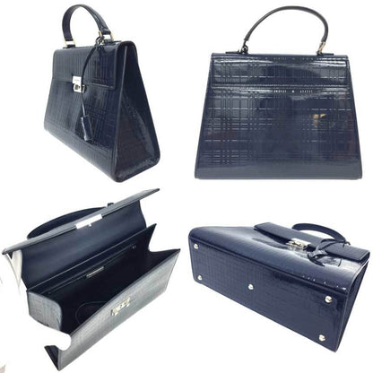 Burberry Patent Blue Handbags