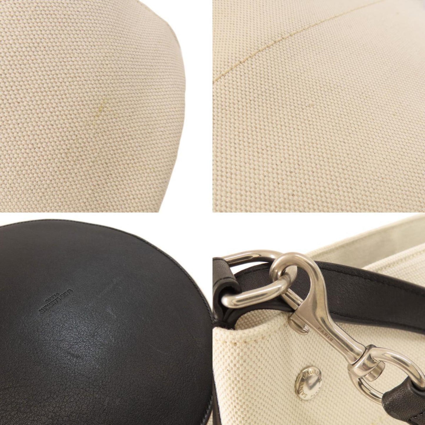 Saint Laurent Canvas White Handbags