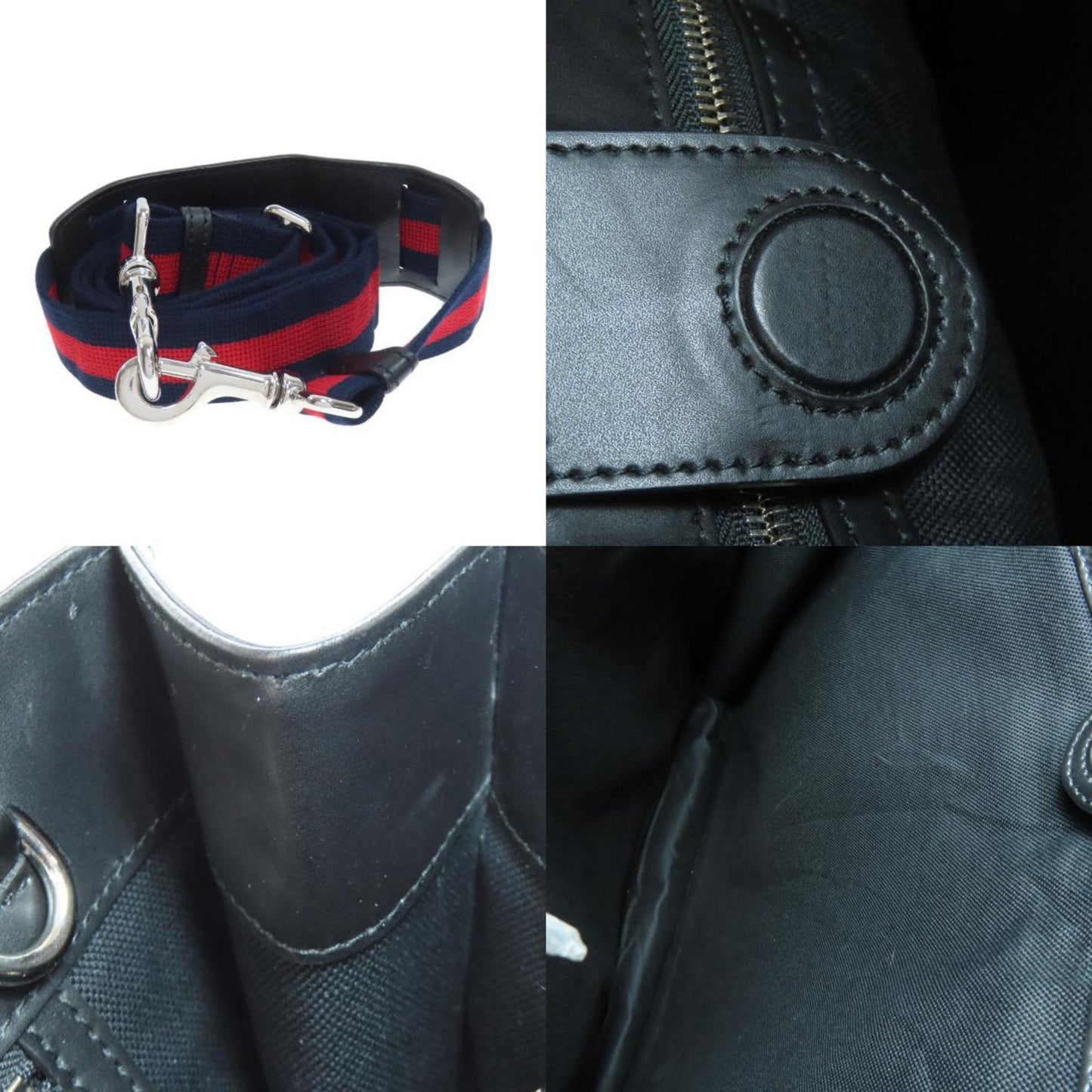 Gucci Pvc Gray Handbags