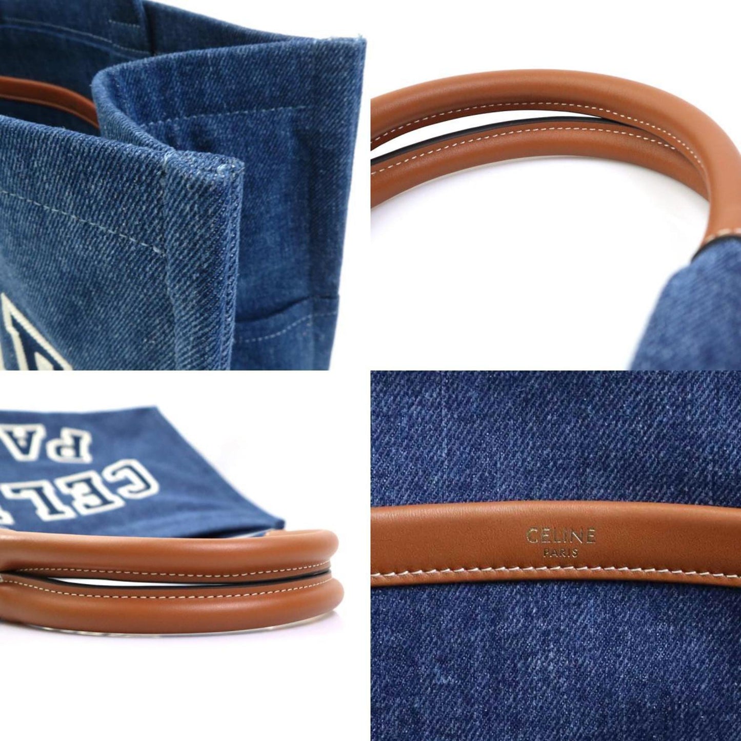 Celine Denim Blue Shoulder Bags