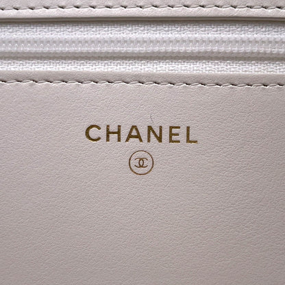 Chanel Calfskin White Shoulder Bags