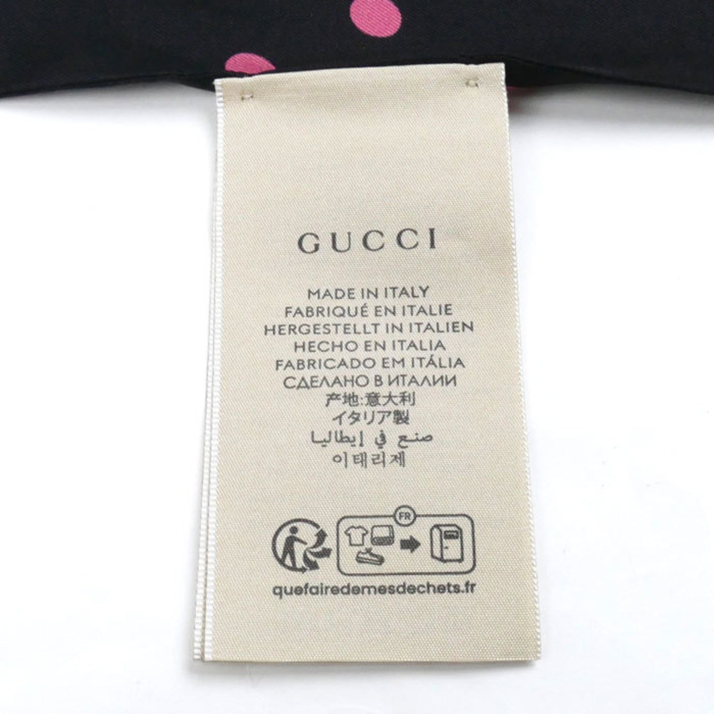 Gucci Silk Black Scarves