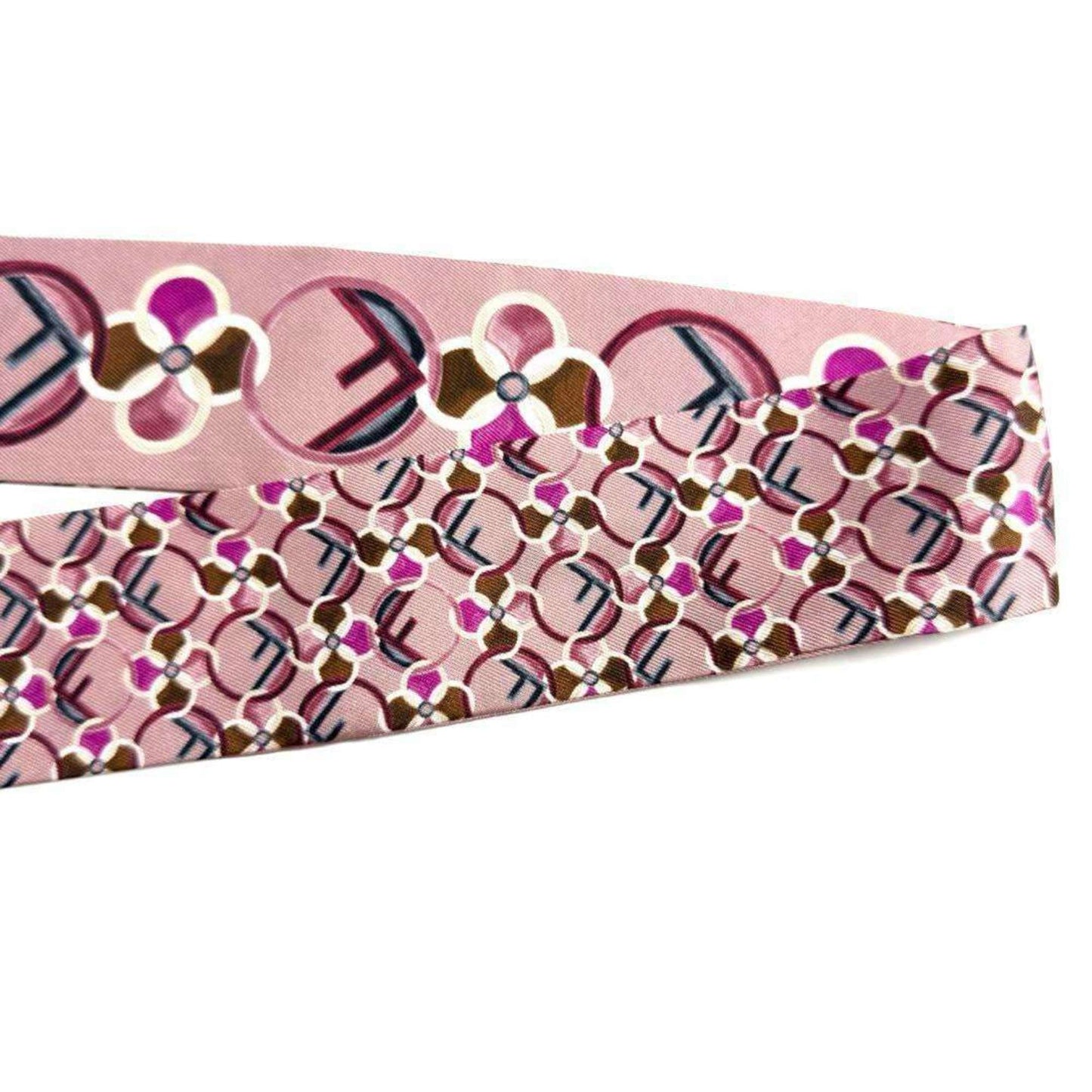 Fendi Silk Pink Scarves