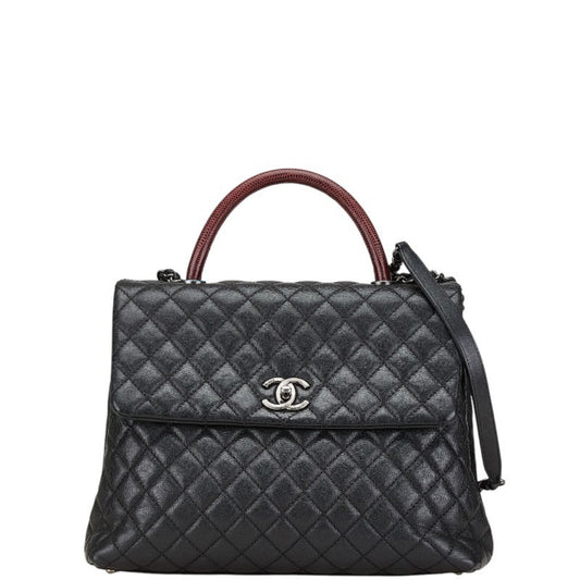 Chanel Calfskin Black Handbags