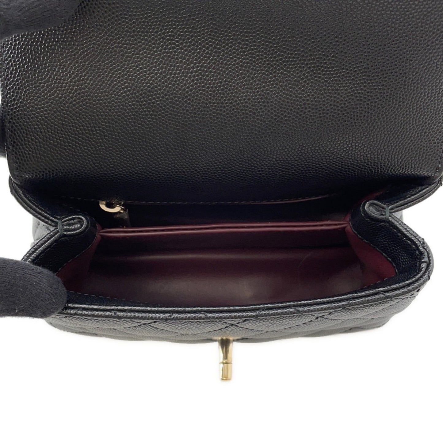 Chanel Calfskin Black Handbags