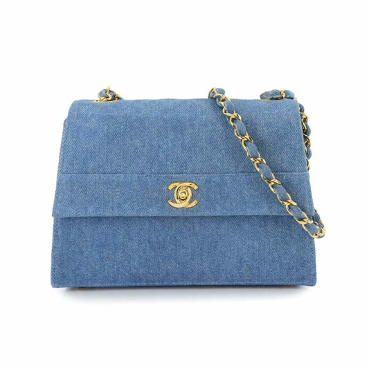 Chanel Denim Blue Shoulder Bags