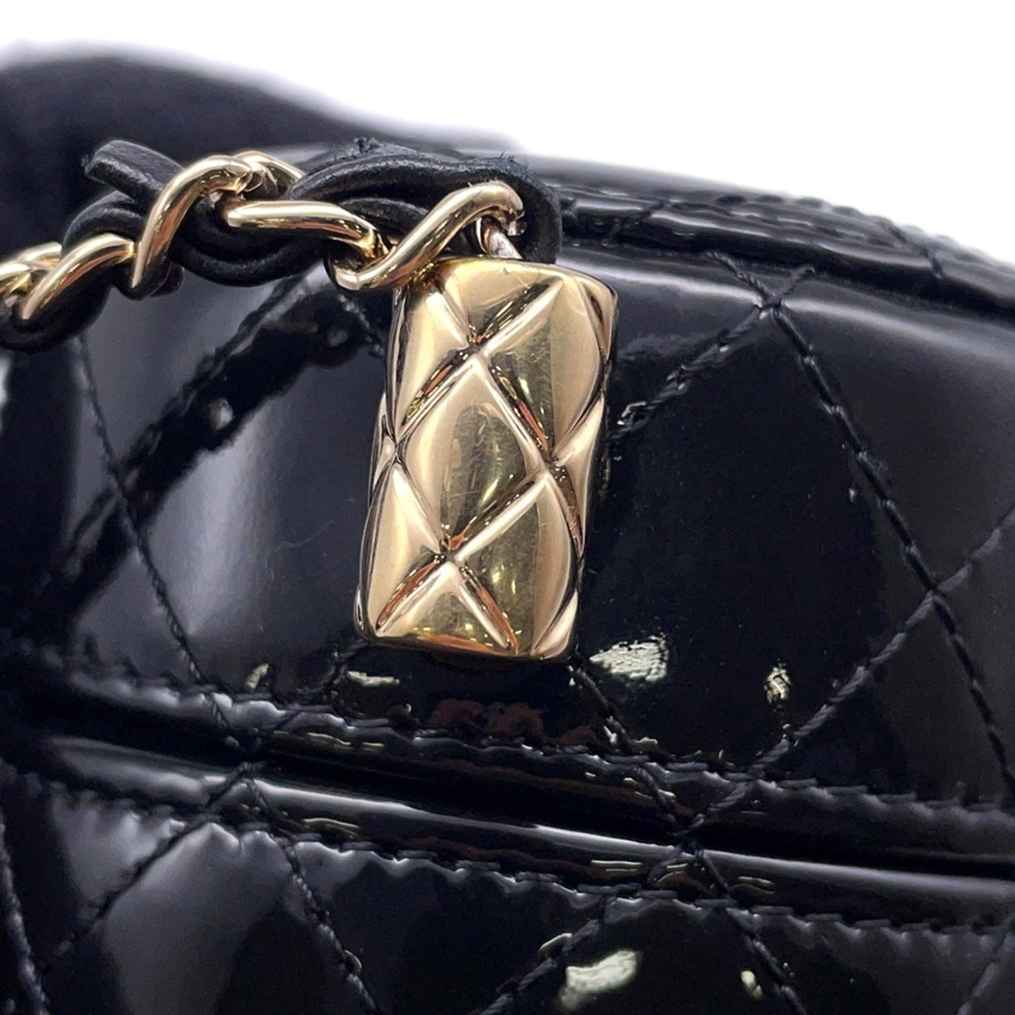 Chanel Patent Black Shoulder Bags