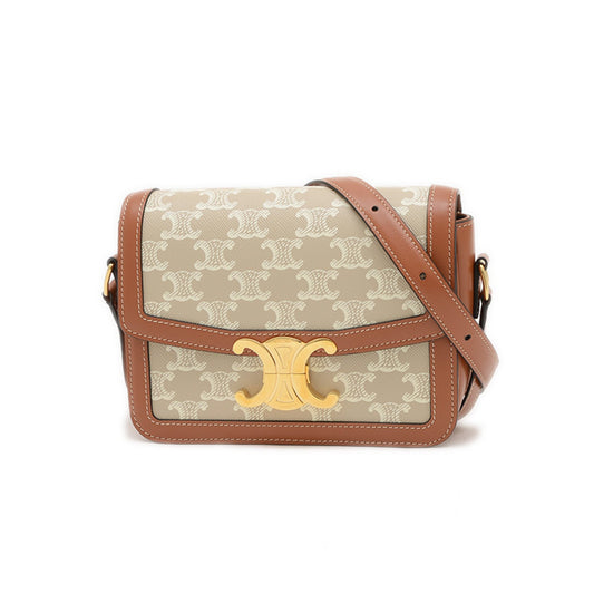 Celine Canvas Gray Shoulder Bags