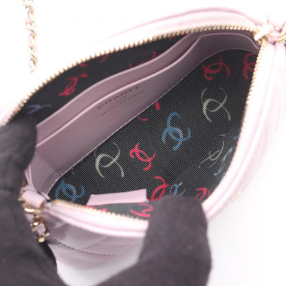 Chanel Calfskin Purple Shoulder Bags