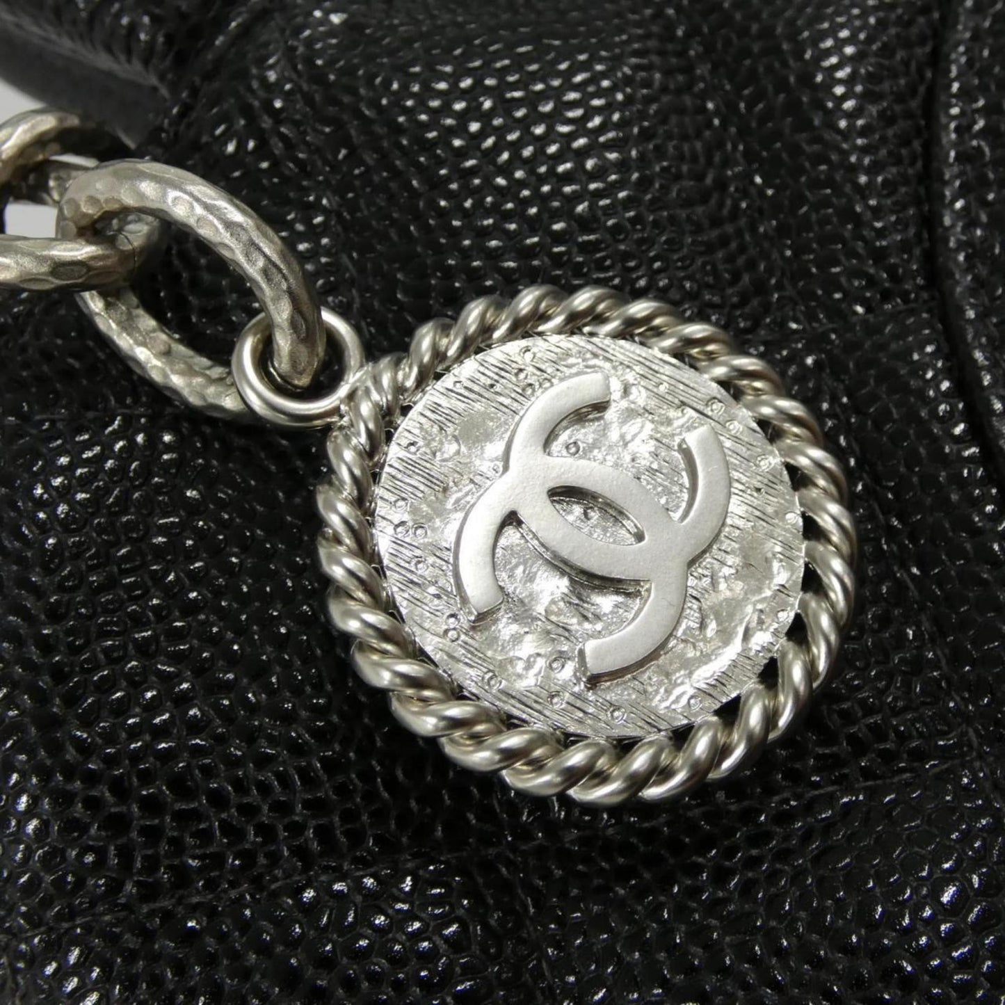 Chanel Calfskin Black Handbags
