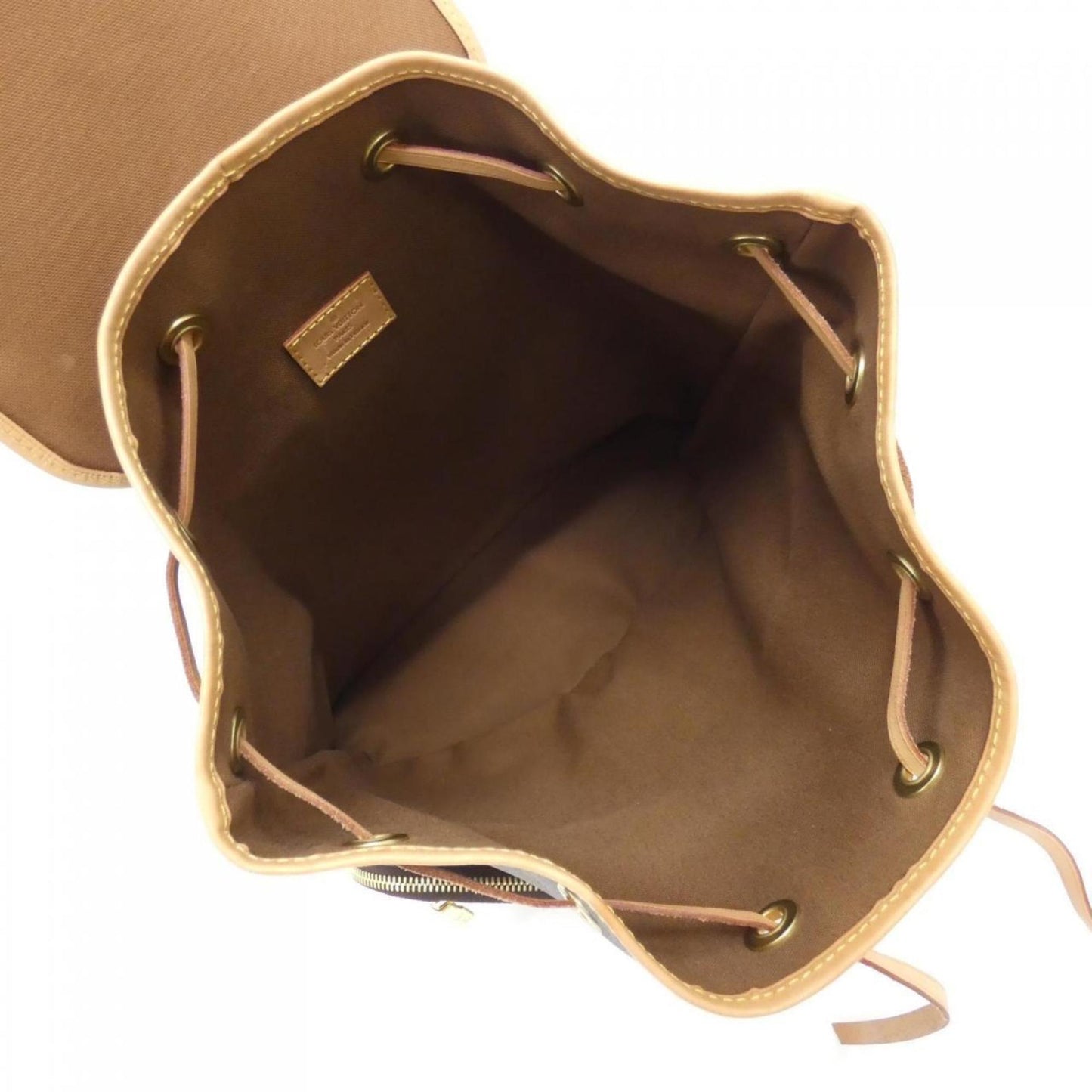 Louis Vuitton Coated Canvas Brown Backpacks