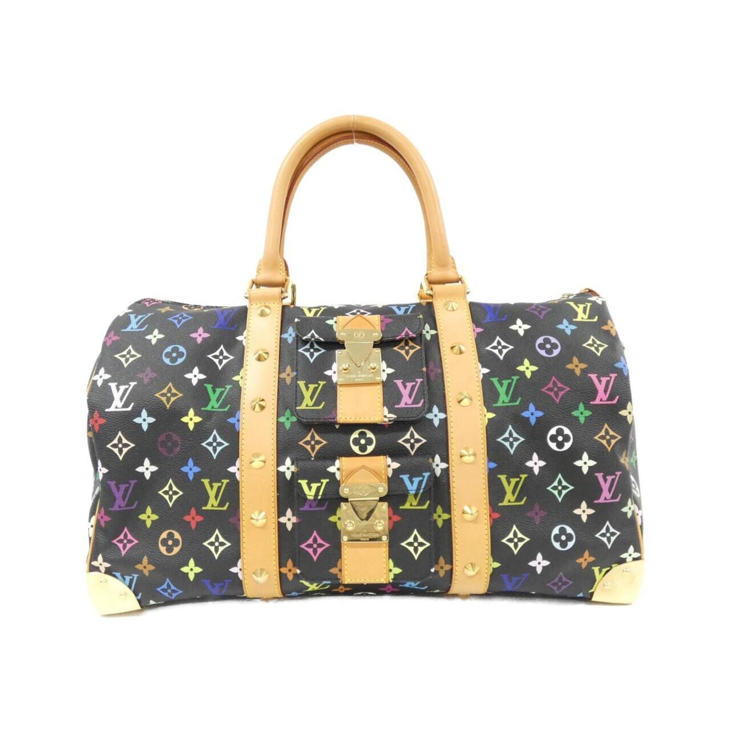Louis Vuitton Coated Canvas Black Travel Bags