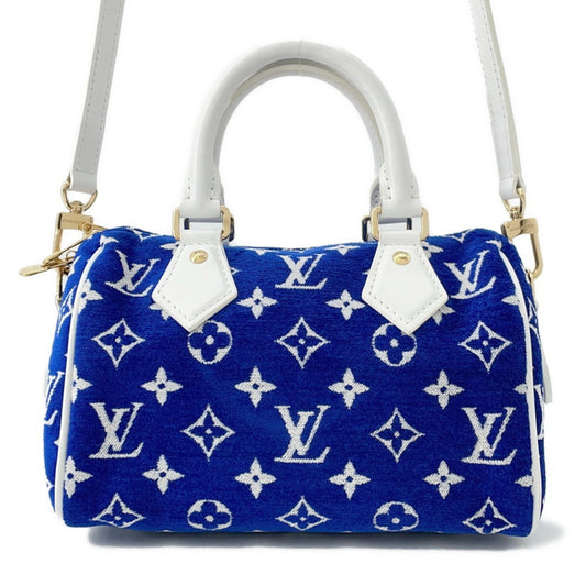 Louis Vuitton Woven Fabric Blue Handbags