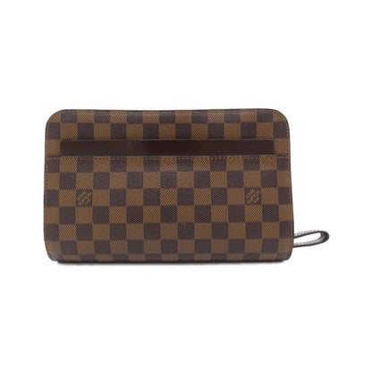Louis Vuitton Coated Canvas Brown Clutch Bags