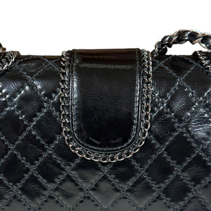 Chanel Patent Black Shoulder Bags