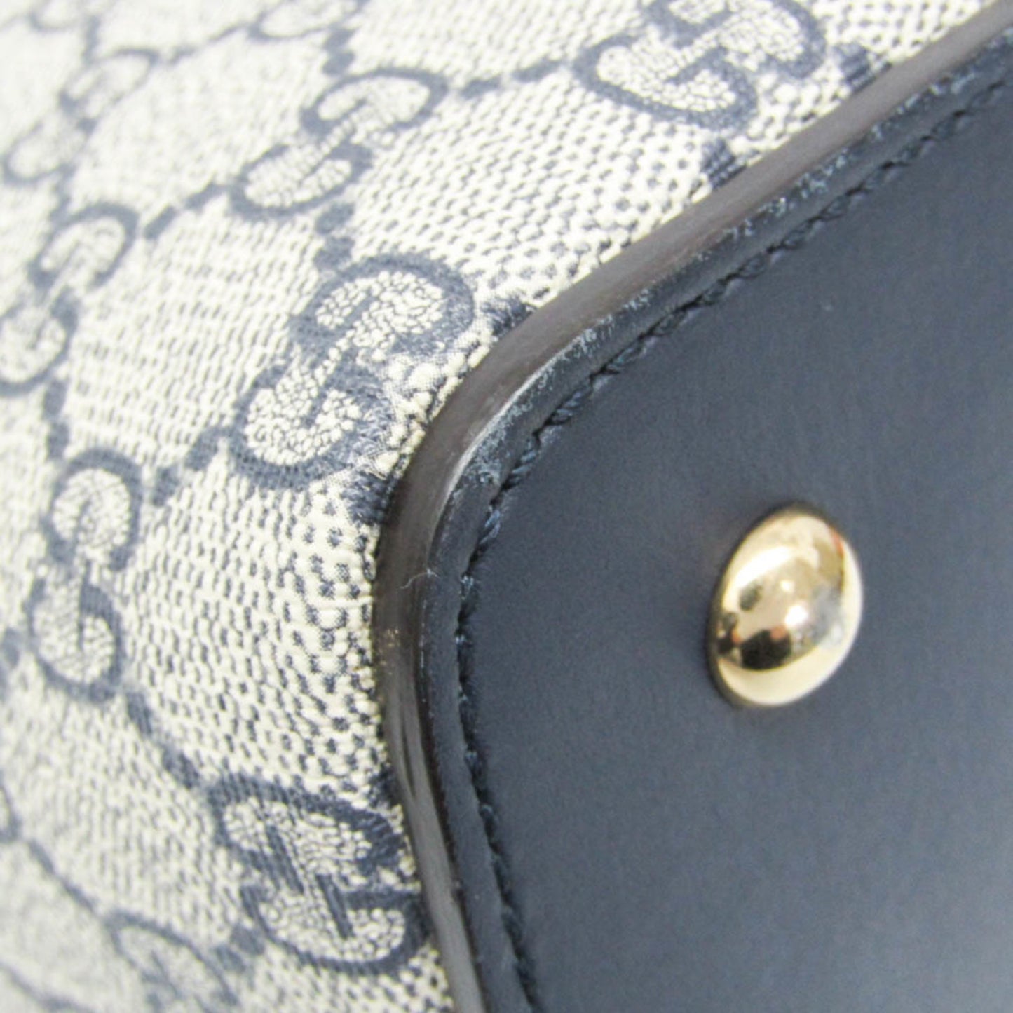 Gucci Coated Canvas Blue Shoulder Bags