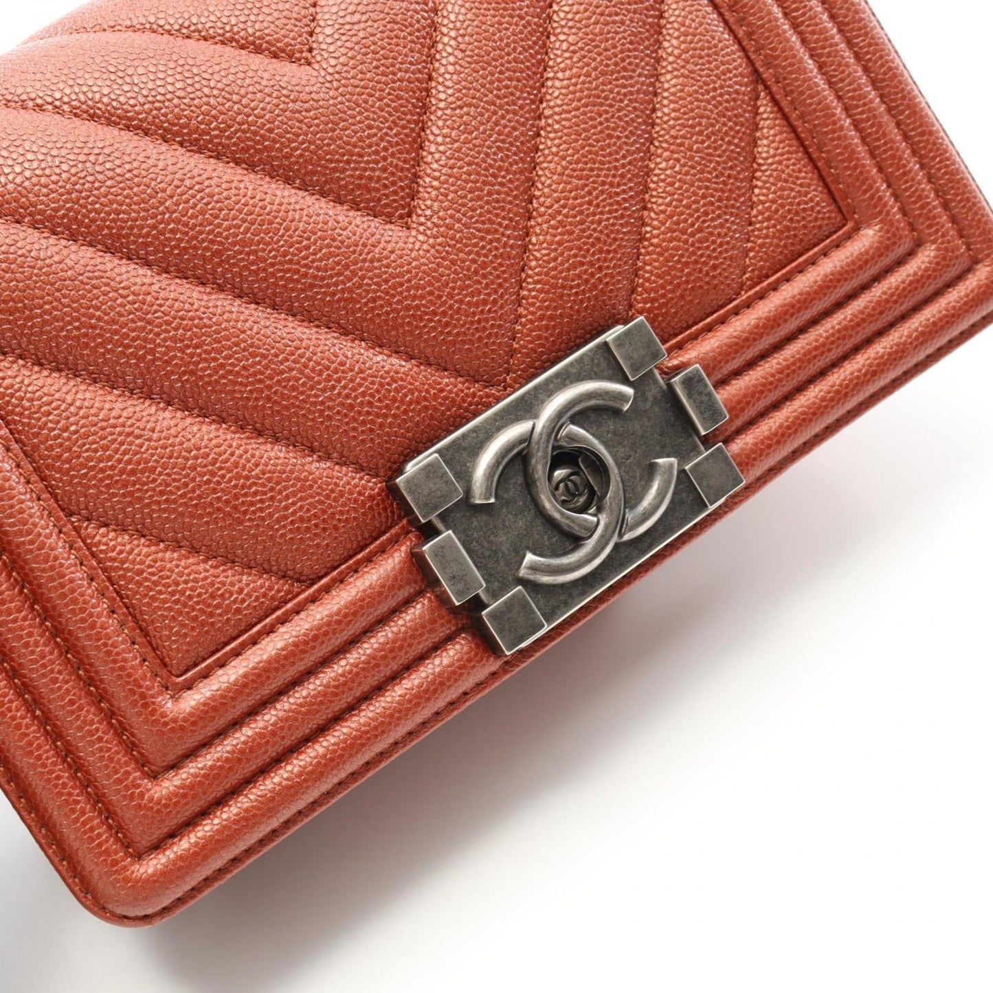 Chanel Calfskin Brown Shoulder Bags