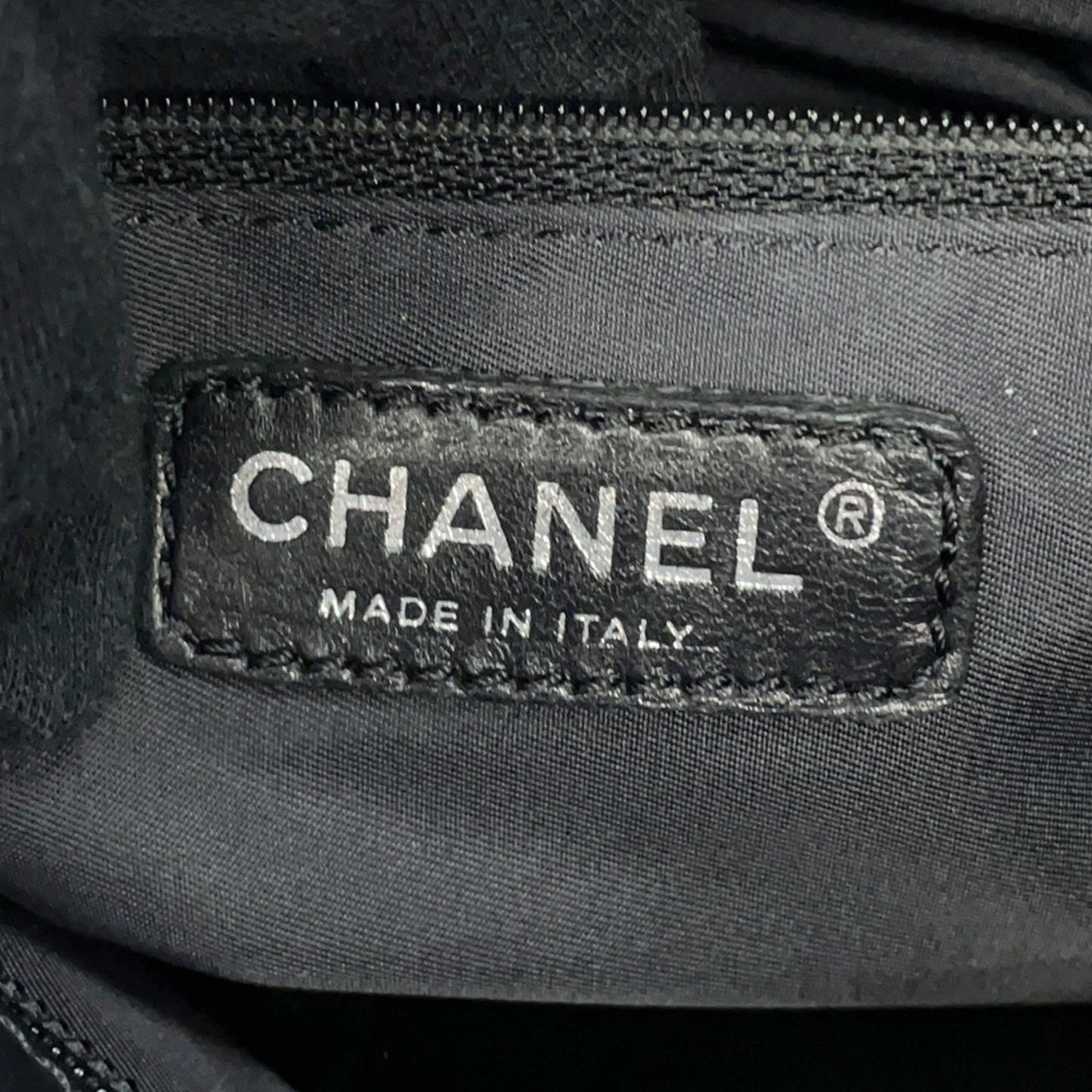 Chanel Coated Canvas Black Tote Bags